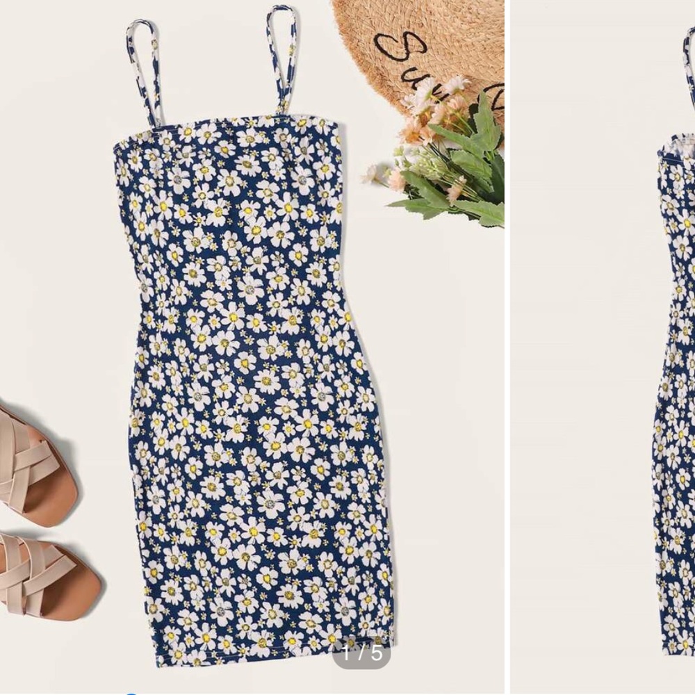 Floral Print Bodycon Mini Dress